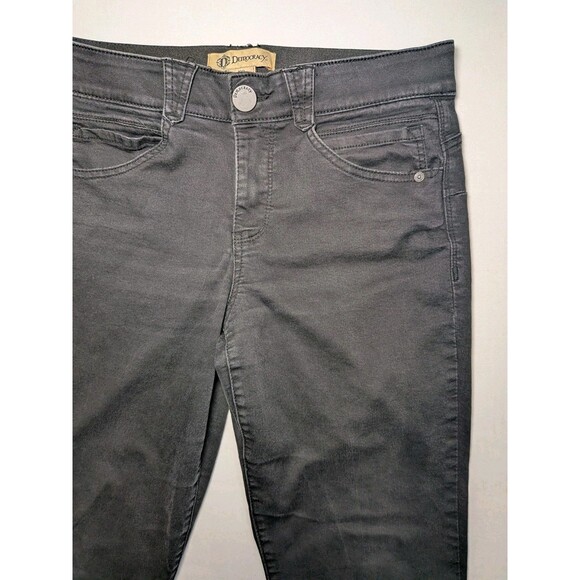 Democracy Jeans Women's 10 "Ab"Solutions Black Dark Wash Skinny Stretch Control - Picture 5 of 16